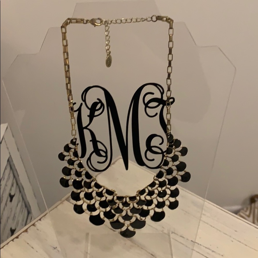 Black Statement Necklace Set